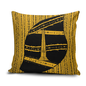 Egypt Obelisk Pillow Cover Ancient Mythology Sacred Sun Pillar