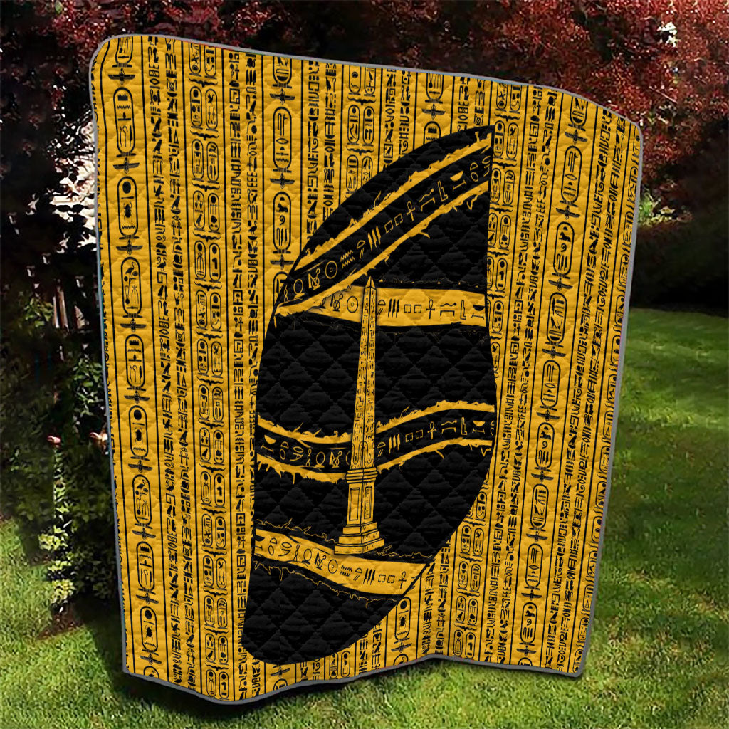 Egypt Obelisk Quilt Ancient Mythology Sacred Sun Pillar