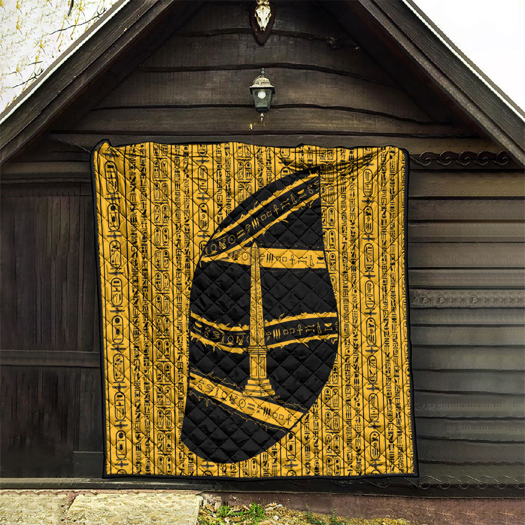 Egypt Obelisk Quilt Ancient Mythology Sacred Sun Pillar