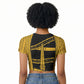 Egypt Obelisk Raglan Cropped T shirt Ancient Mythology Sacred Sun Pillar
