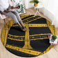 Egypt Obelisk Round Carpet Ancient Mythology Sacred Sun Pillar