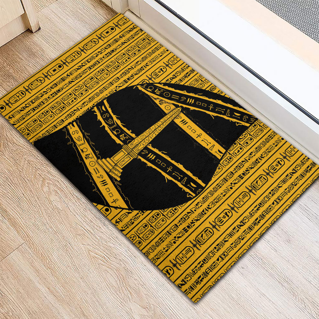 Egypt Obelisk Rubber Doormat Ancient Mythology Sacred Sun Pillar