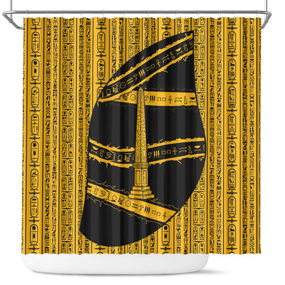 Egypt Obelisk Shower Curtain Ancient Mythology Sacred Sun Pillar