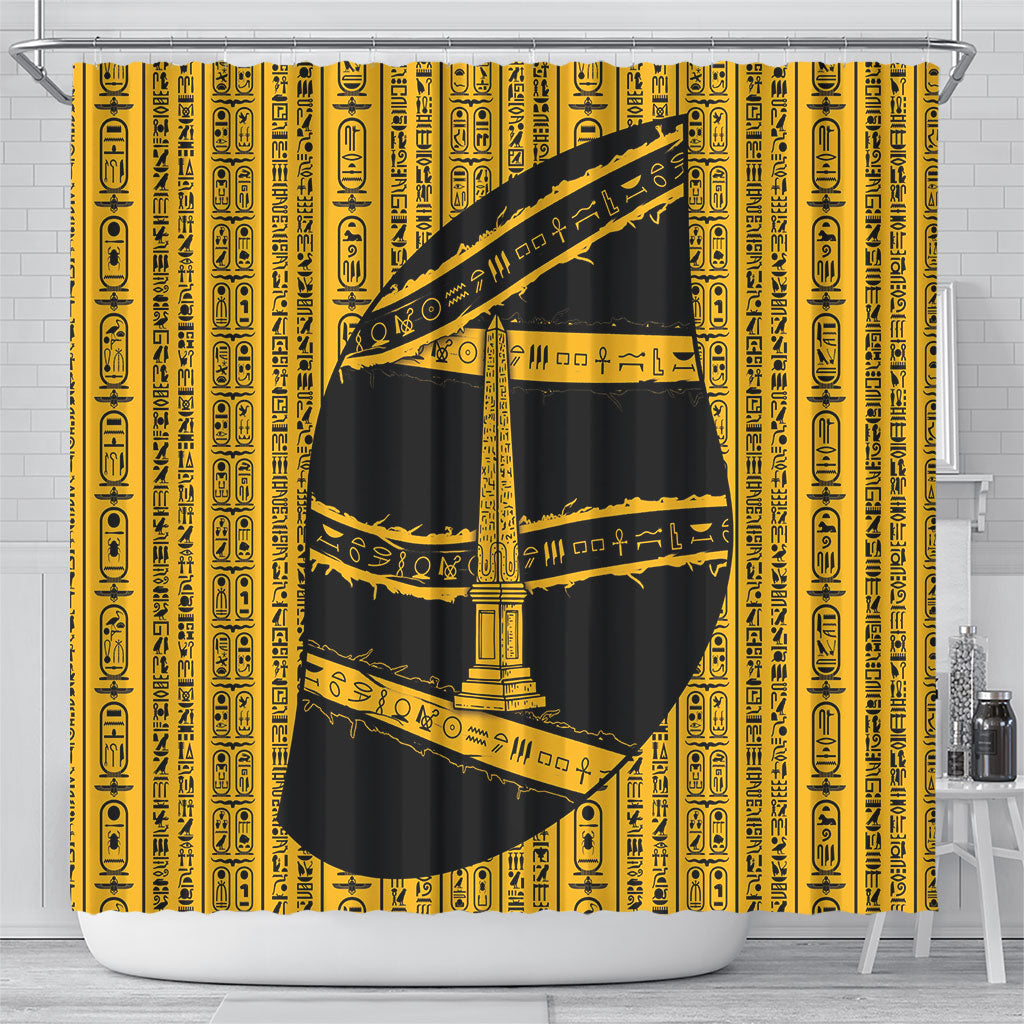 Egypt Obelisk Shower Curtain Ancient Mythology Sacred Sun Pillar