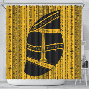 Egypt Obelisk Shower Curtain Ancient Mythology Sacred Sun Pillar