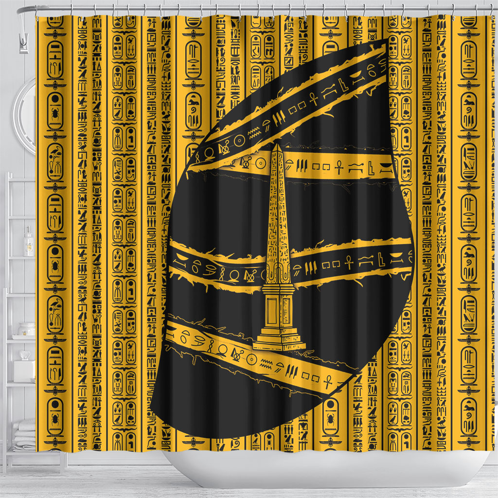 Egypt Obelisk Shower Curtain Ancient Mythology Sacred Sun Pillar