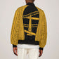 Egypt Obelisk Sleeve Zip Bomber Jacket Ancient Mythology Sacred Sun Pillar