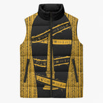 Egypt Obelisk Sleeveless Puffer Jacket Ancient Mythology Sacred Sun Pillar