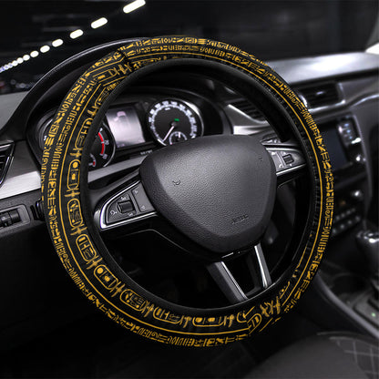 Egypt Obelisk Steering Wheel Cover Ancient Mythology Sacred Sun Pillar