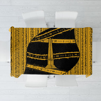 Egypt Obelisk Tablecloth Ancient Mythology Sacred Sun Pillar