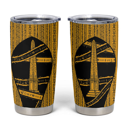 Egypt Obelisk Tumbler Cup Ancient Mythology Sacred Sun Pillar