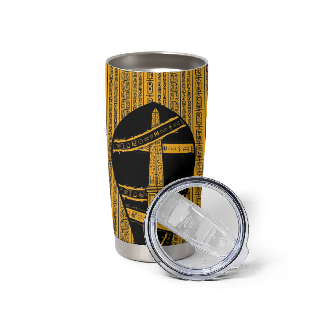 Egypt Obelisk Tumbler Cup Ancient Mythology Sacred Sun Pillar