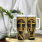 Egypt Obelisk Tumbler With Handle Ancient Mythology Sacred Sun Pillar