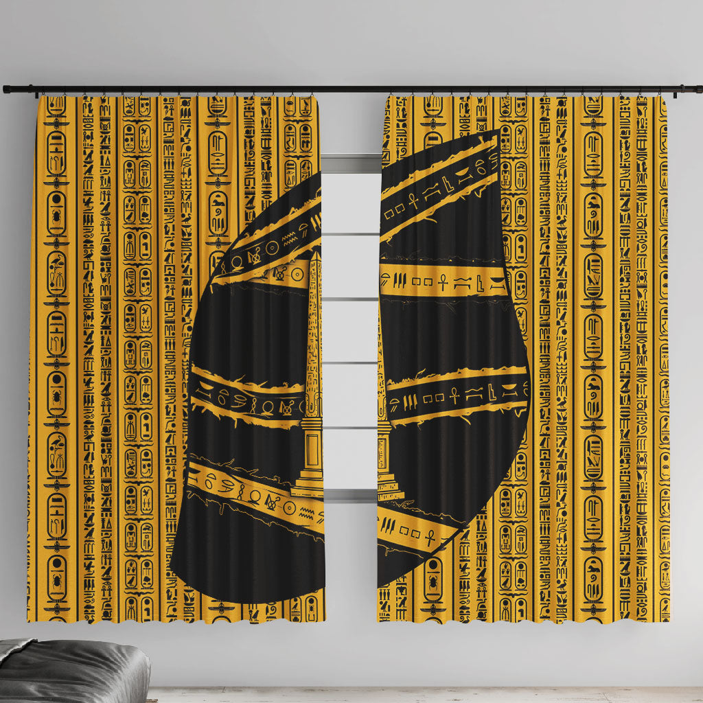 Egypt Obelisk Window Curtain Ancient Mythology Sacred Sun Pillar