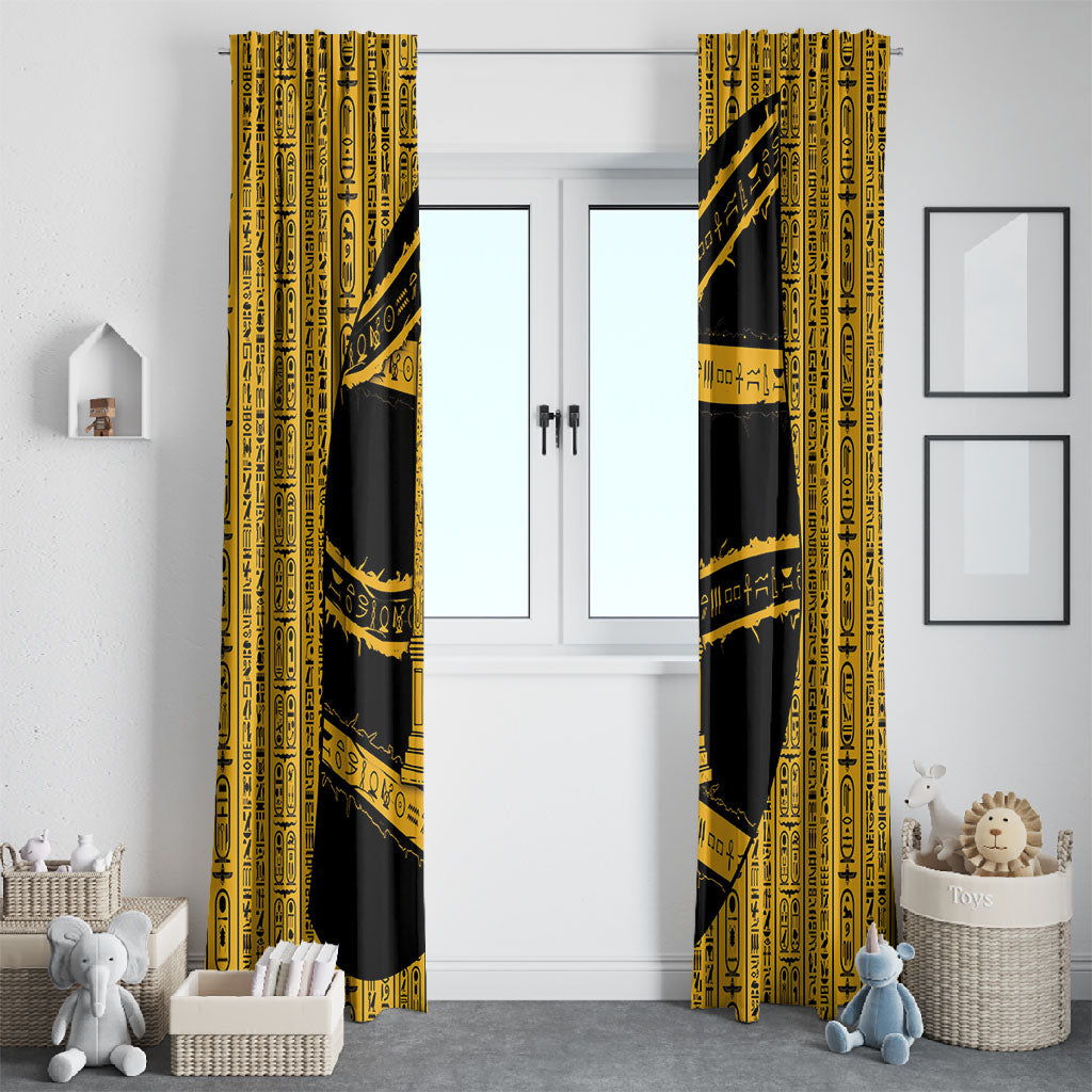 Egypt Obelisk Window Curtain Ancient Mythology Sacred Sun Pillar