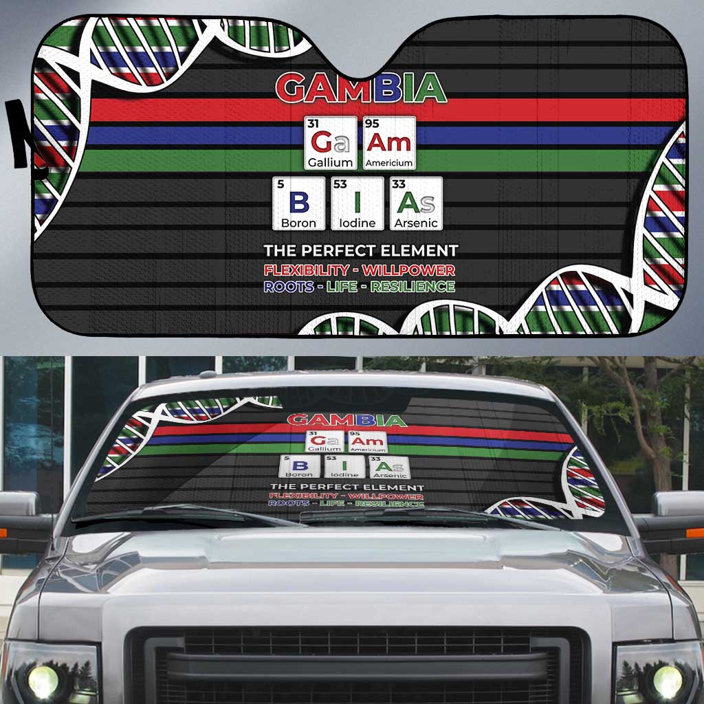 Gambia Auto Sun Shade Perfect Periodic Element Of African - African Pride