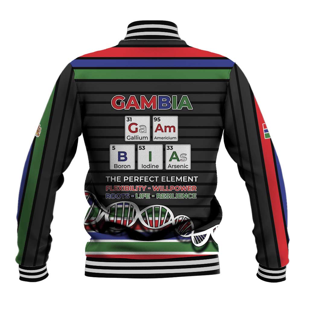 Gambia Baseball Jacket Perfect Periodic Element Of African - African Pride