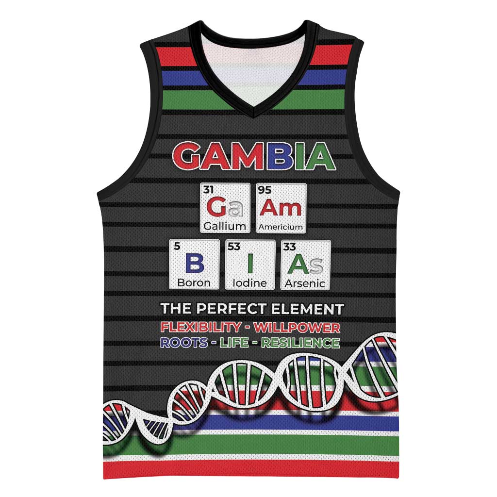 Gambia Basketball Jersey Perfect Periodic Element Of African - African Pride
