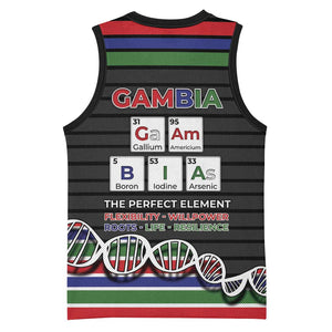 Gambia Basketball Jersey Perfect Periodic Element Of African - African Pride