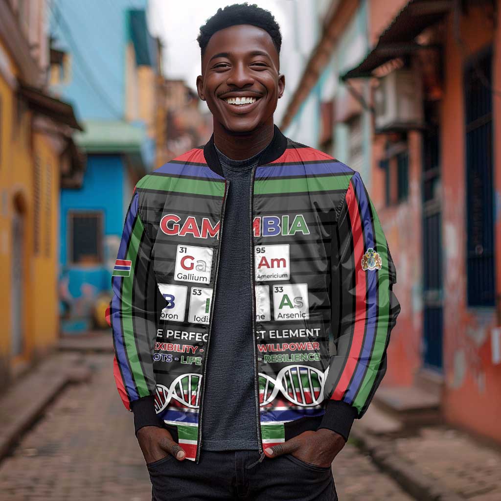 Gambia Bomber Jacket Perfect Periodic Element Of African - African Pride