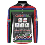 Gambia Button Sweatshirt Perfect Periodic Element Of African