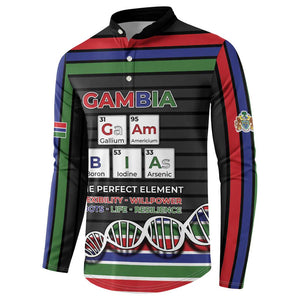 Gambia Button Sweatshirt Perfect Periodic Element Of African