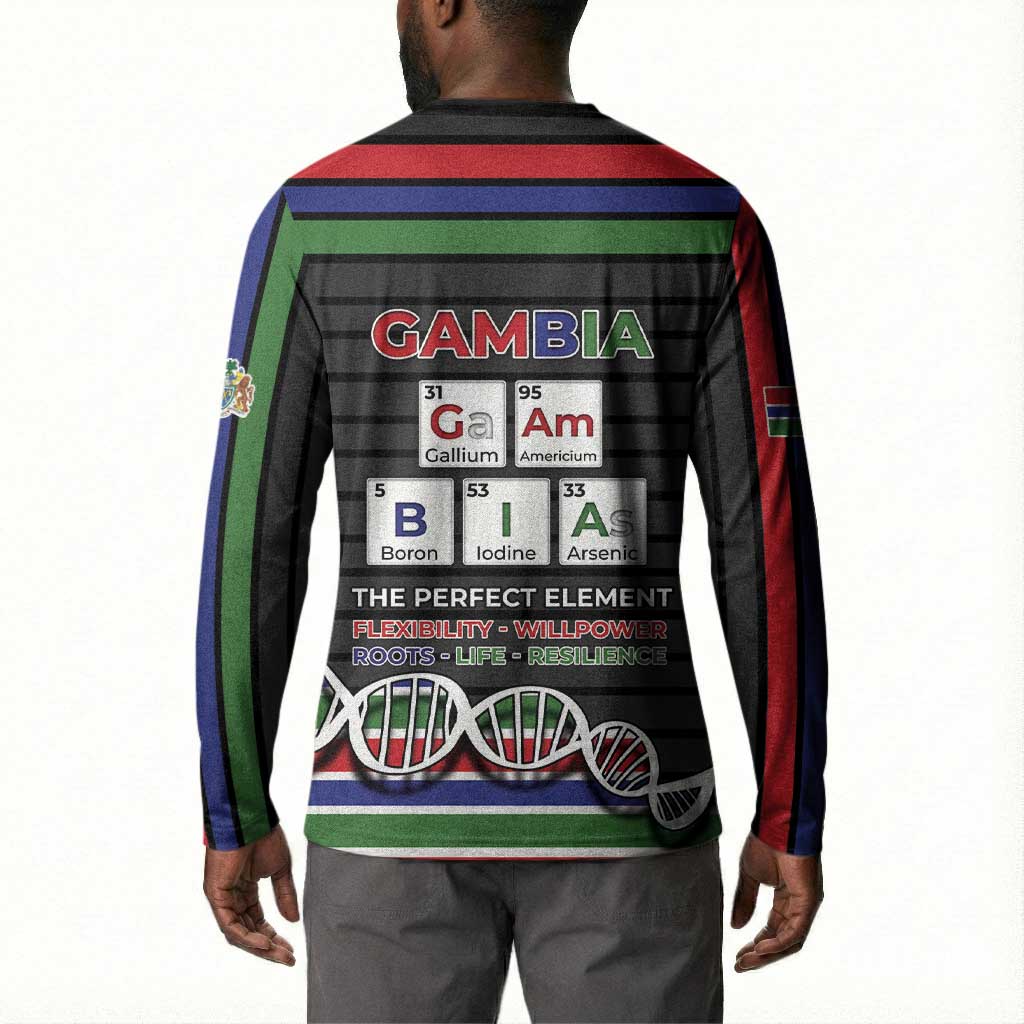 Gambia Button Sweatshirt Perfect Periodic Element Of African