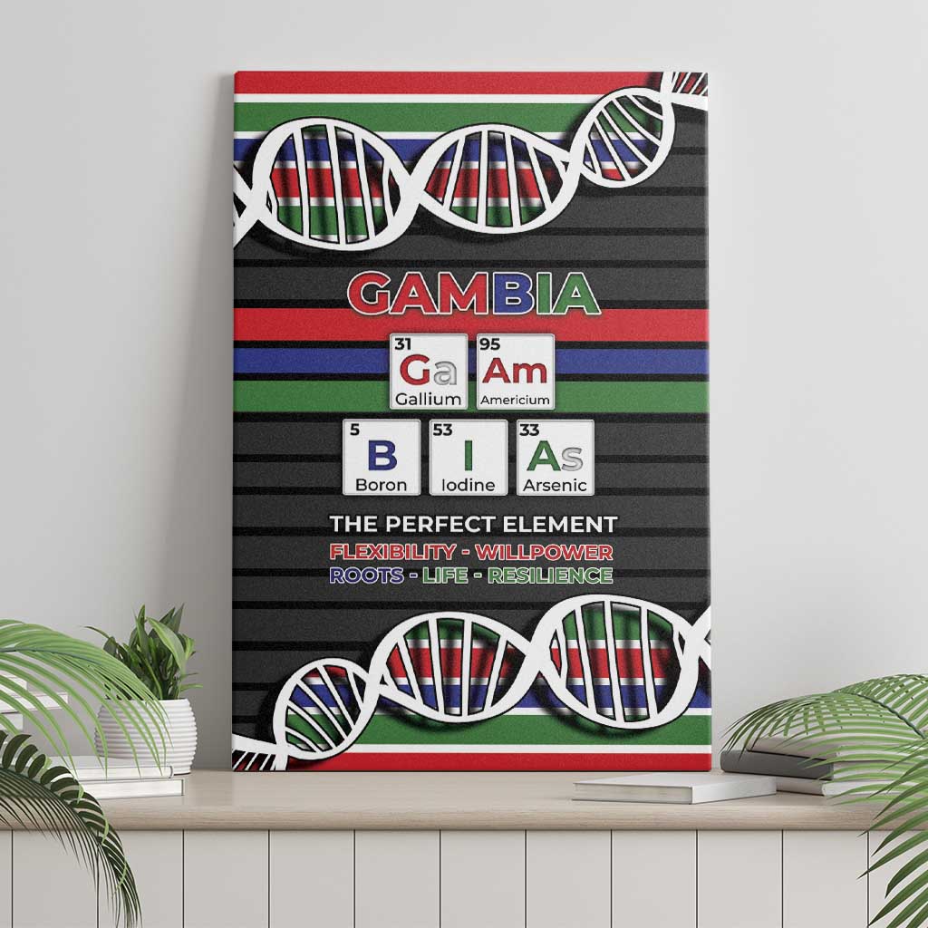 Gambia Canvas Wall Art Perfect Periodic Element Of African - African Pride