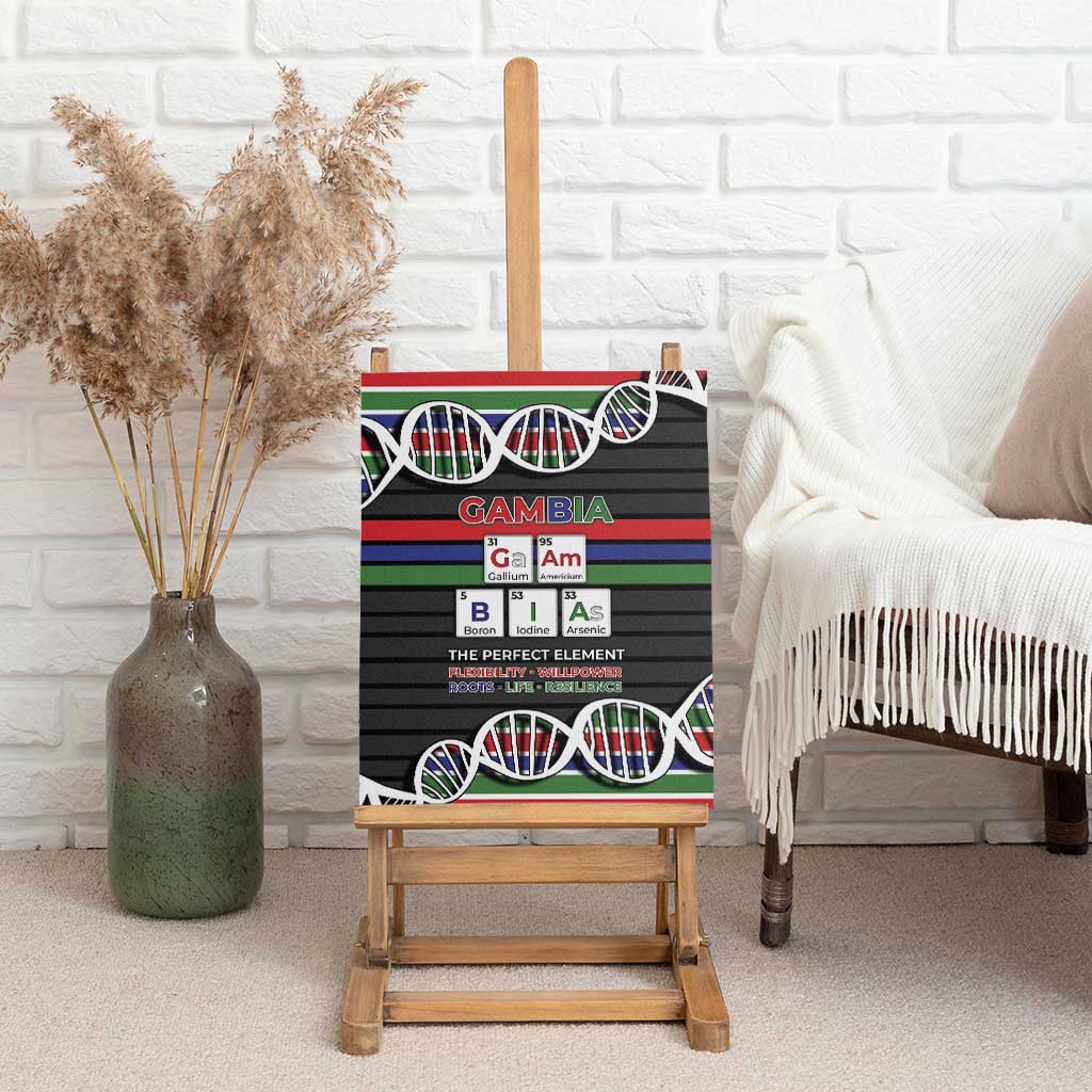 Gambia Canvas Wall Art Perfect Periodic Element Of African - African Pride