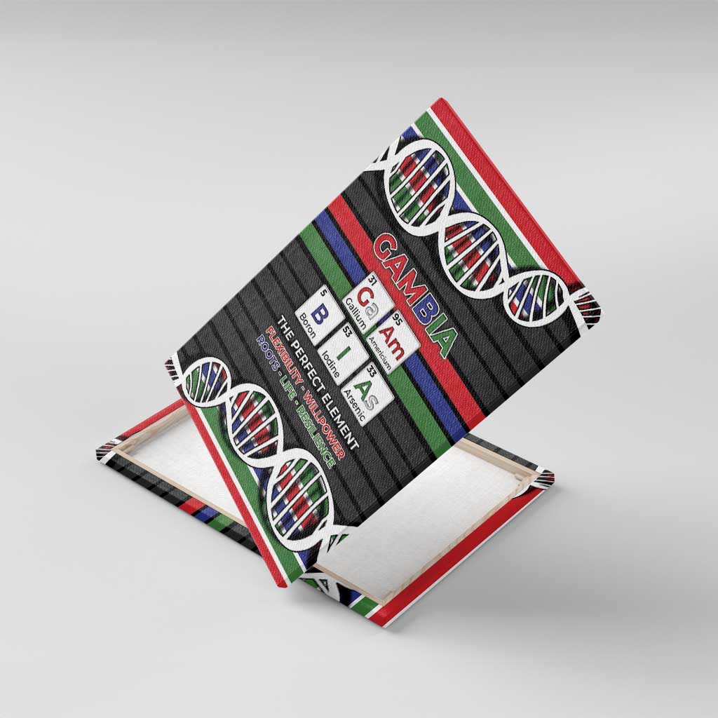 Gambia Canvas Wall Art Perfect Periodic Element Of African - African Pride