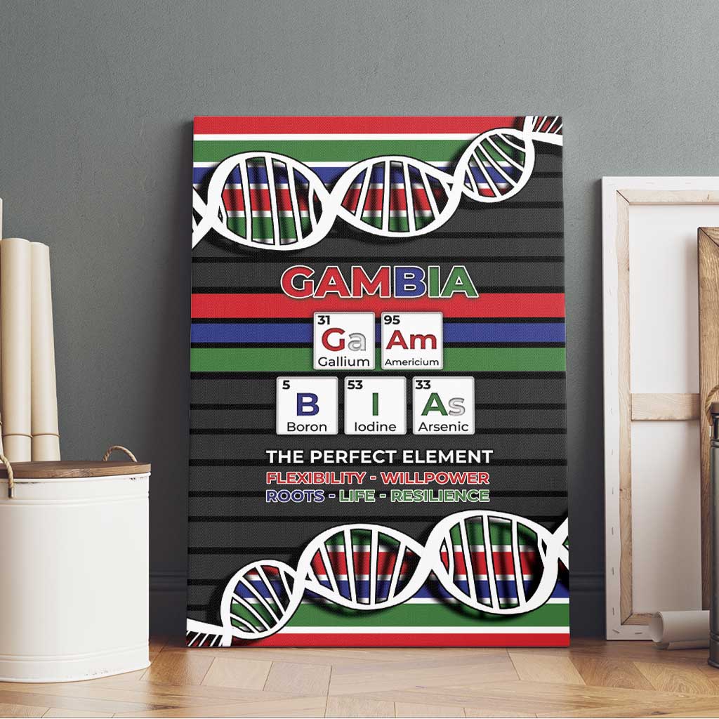 Gambia Canvas Wall Art Perfect Periodic Element Of African - African Pride