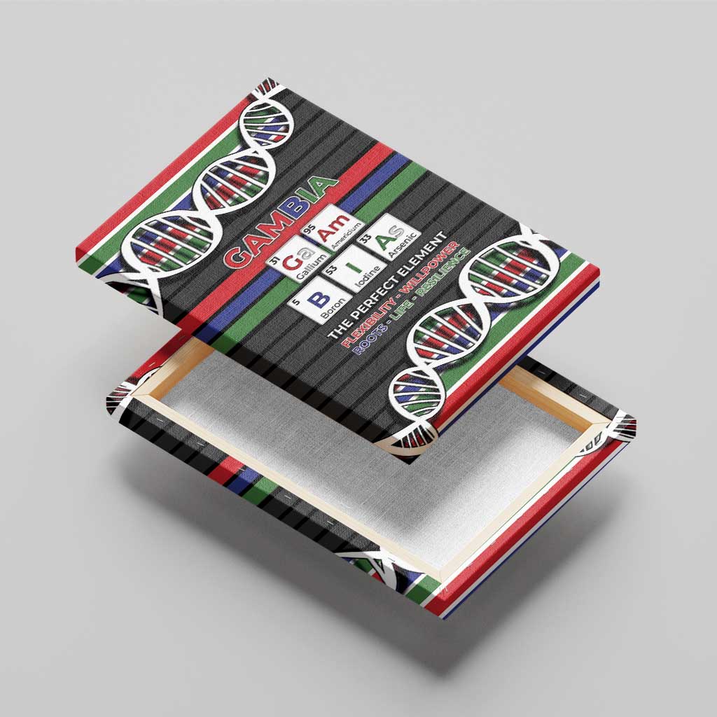 Gambia Canvas Wall Art Perfect Periodic Element Of African - African Pride