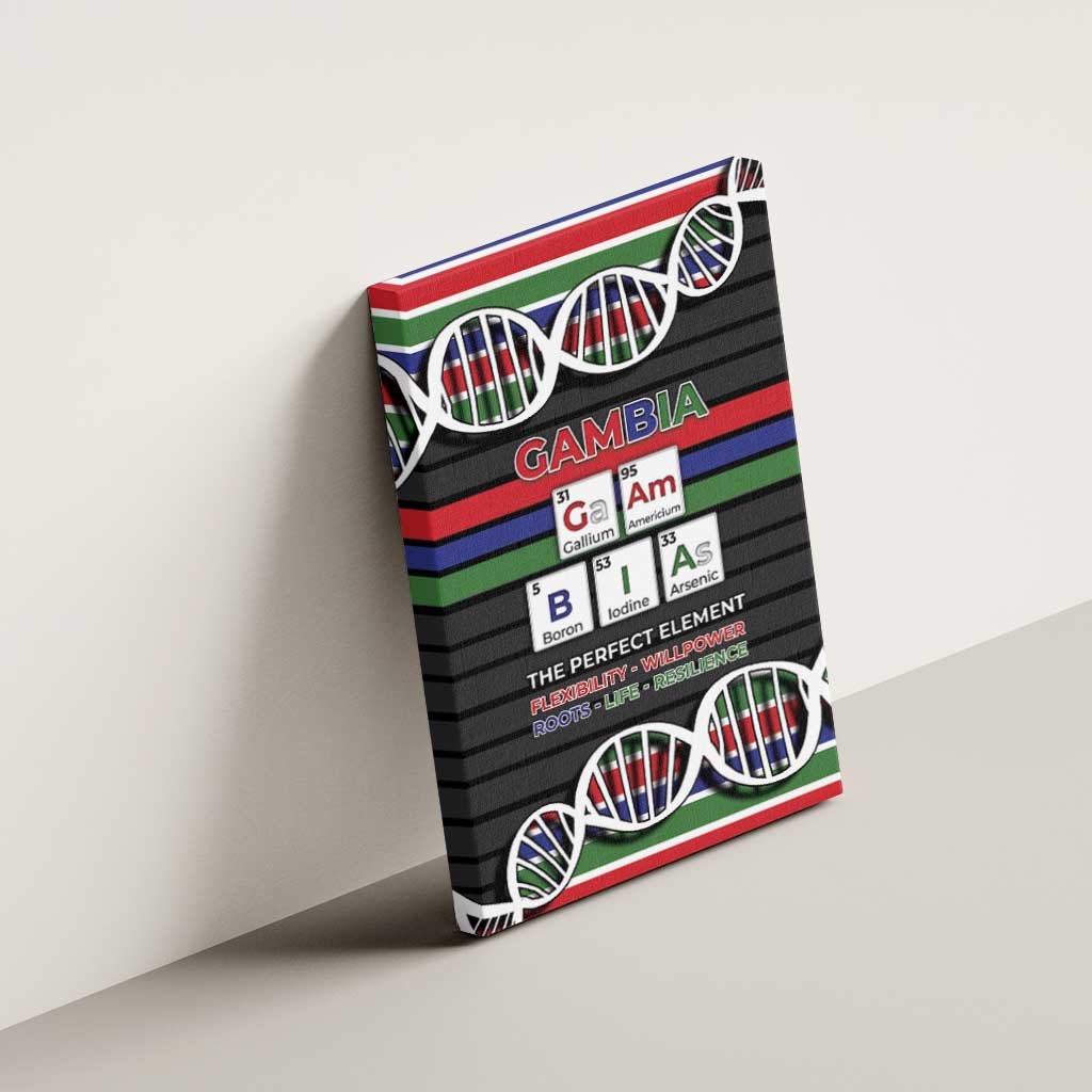 Gambia Canvas Wall Art Perfect Periodic Element Of African - African Pride