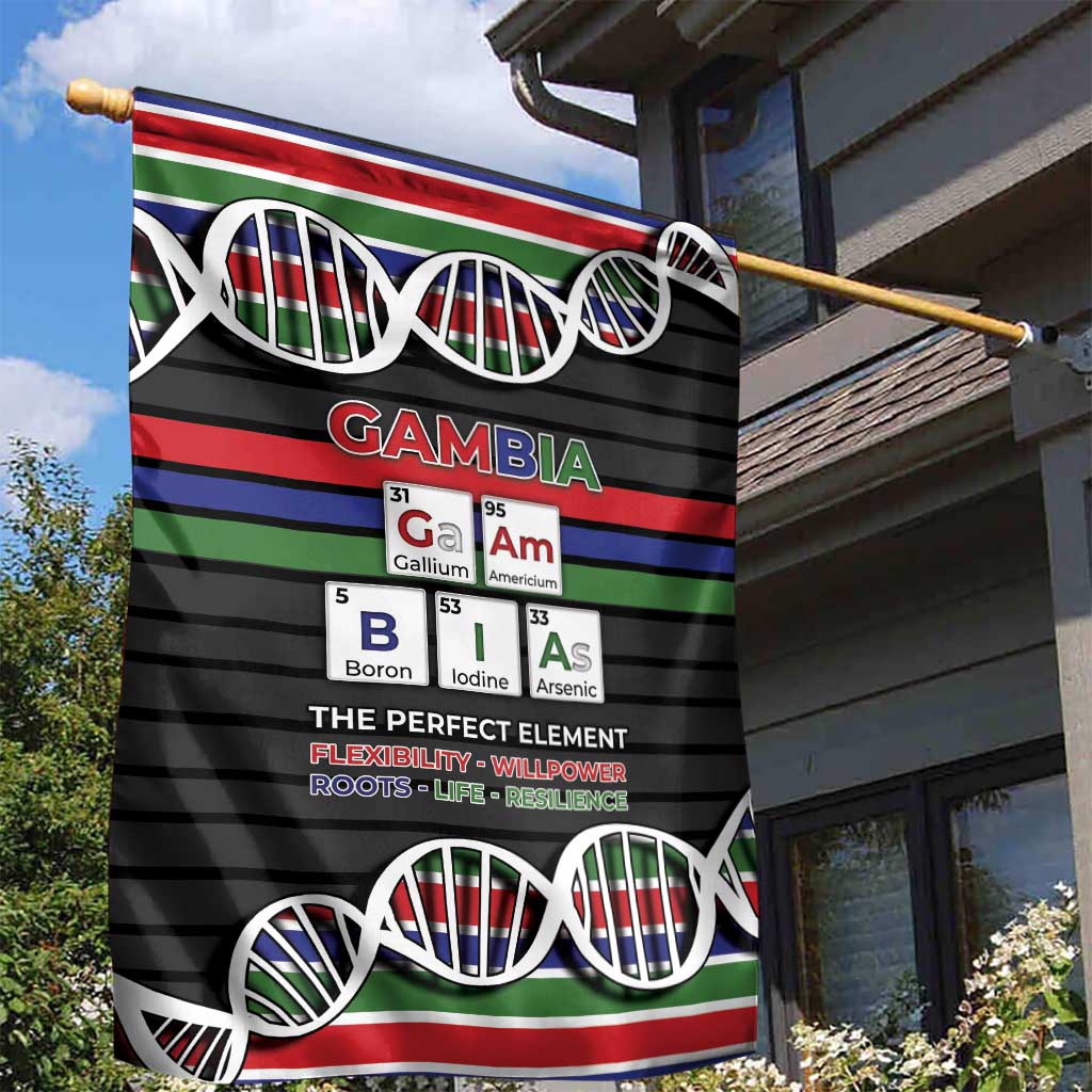 Gambia Garden Flag Perfect Periodic Element Of African - African Pride