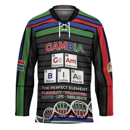 Gambia Hockey Jersey Perfect Periodic Element Of African - African Pride