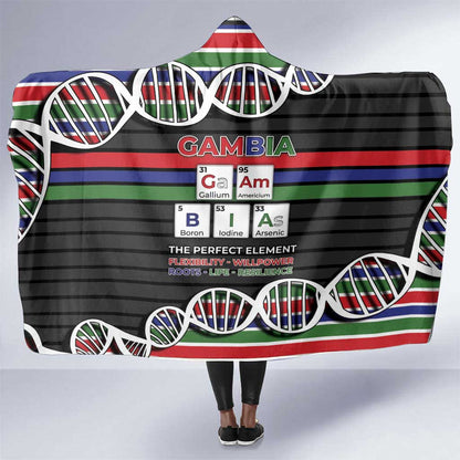 Gambia Hooded Blanket Perfect Periodic Element Of African - African Pride