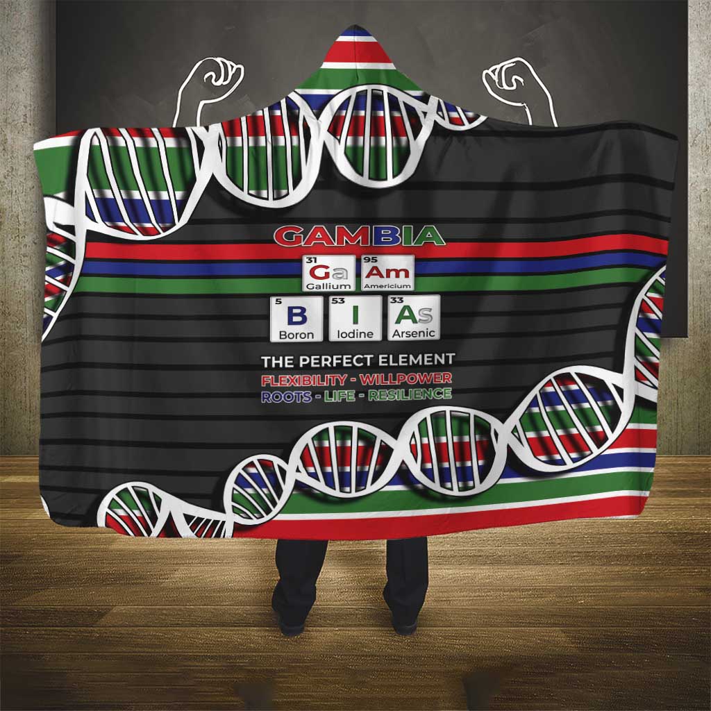 Gambia Hooded Blanket Perfect Periodic Element Of African - African Pride