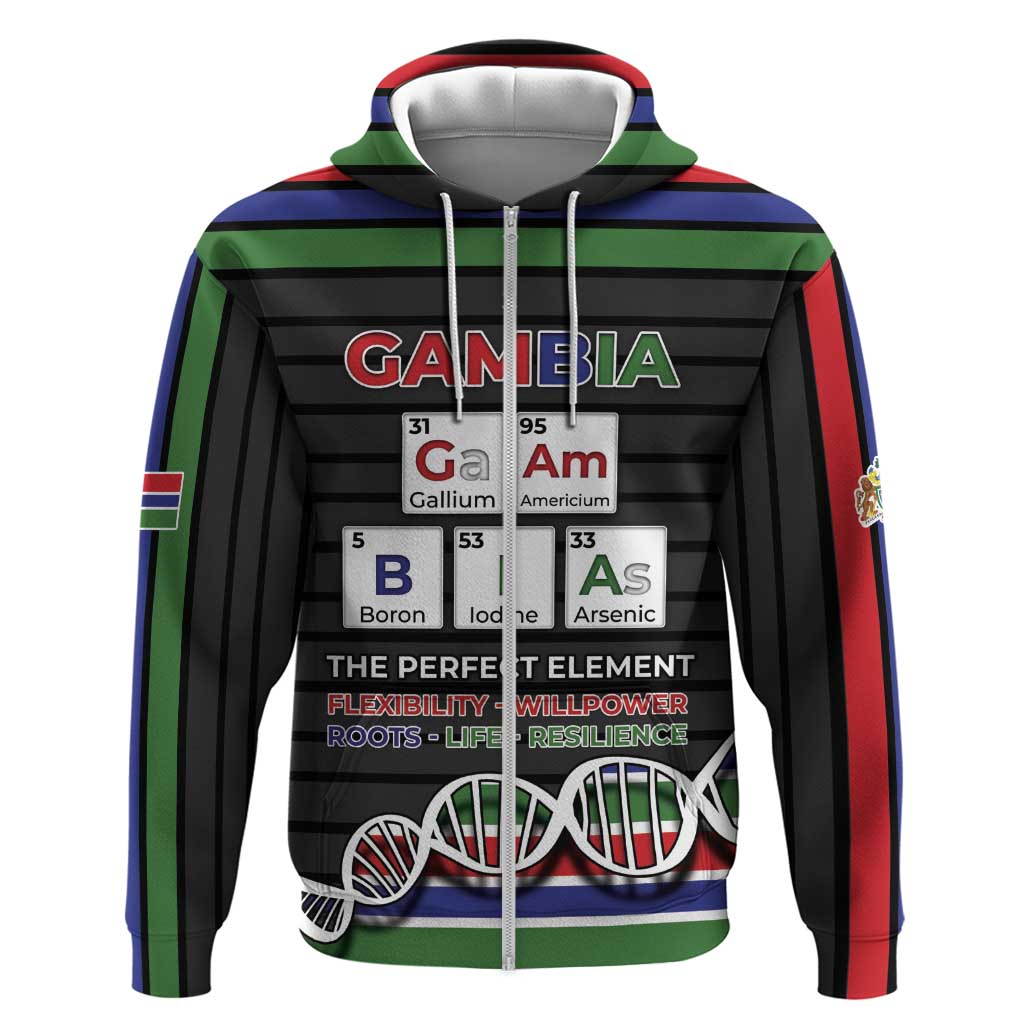 Gambia Hoodie Perfect Periodic Element Of African - African Pride