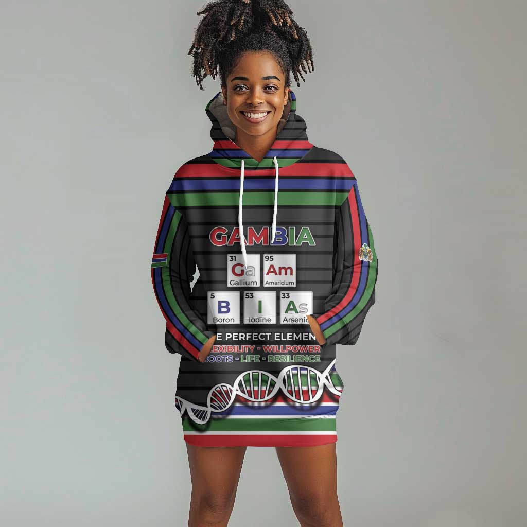 Gambia Hoodie Dress Perfect Periodic Element Of African - African Pride