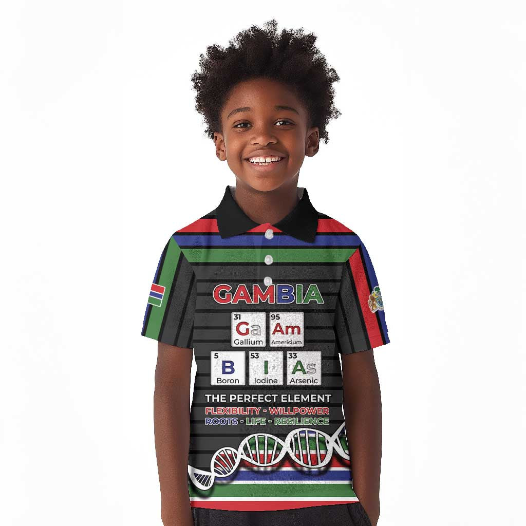 Gambia Kid Polo Shirt Perfect Periodic Element Of African - African Pride
