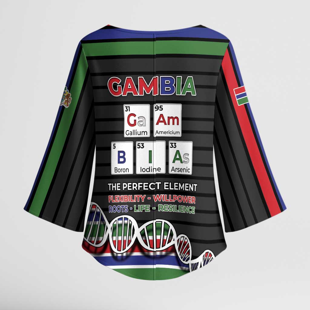 Gambia Kimono Sleeve Blouse Perfect Periodic Element Of African - African Pride