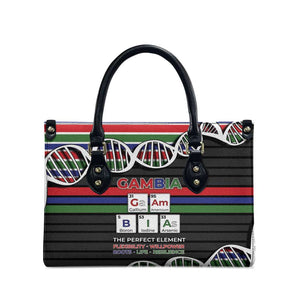 Gambia Leather Bag Perfect Periodic Element Of African - African Pride