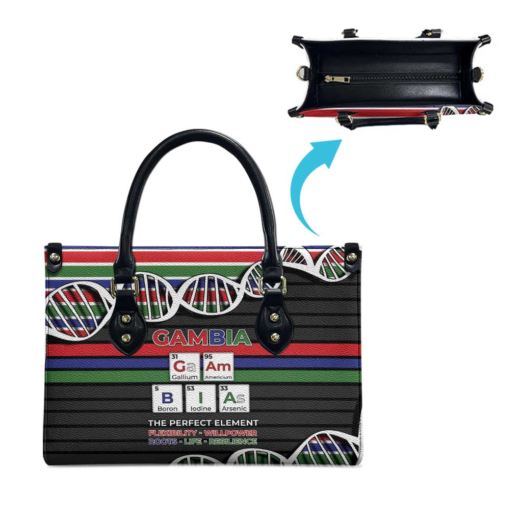 Gambia Leather Bag Perfect Periodic Element Of African - African Pride