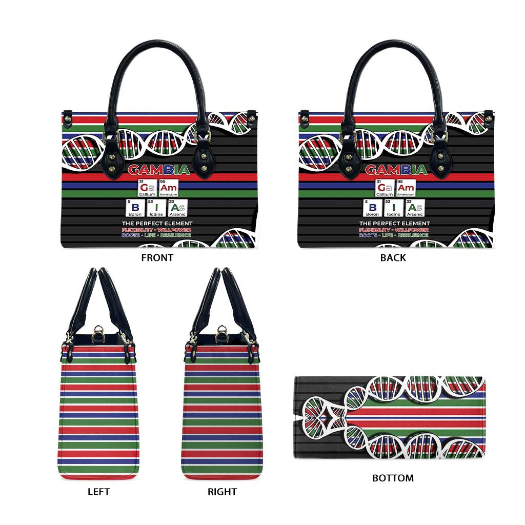Gambia Leather Bag Perfect Periodic Element Of African - African Pride