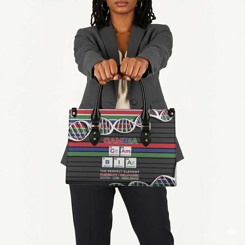 Gambia Leather Bag Perfect Periodic Element Of African - African Pride