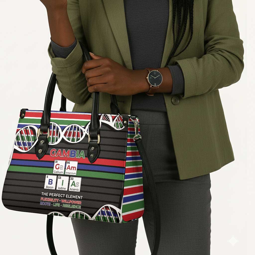 Gambia Leather Bag Perfect Periodic Element Of African - African Pride