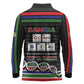 Gambia Long Sleeve Polo Shirt Perfect Periodic Element Of African - African Pride