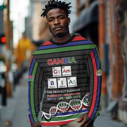 Gambia Long Sleeve Shirt Perfect Periodic Element Of African - African Pride