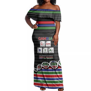 Gambia Off Shoulder Maxi Dress Perfect Periodic Element Of African - African Pride