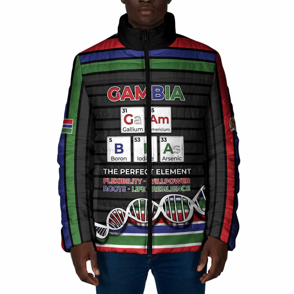 Gambia Padded Jacket Perfect Periodic Element Of African - African Pride